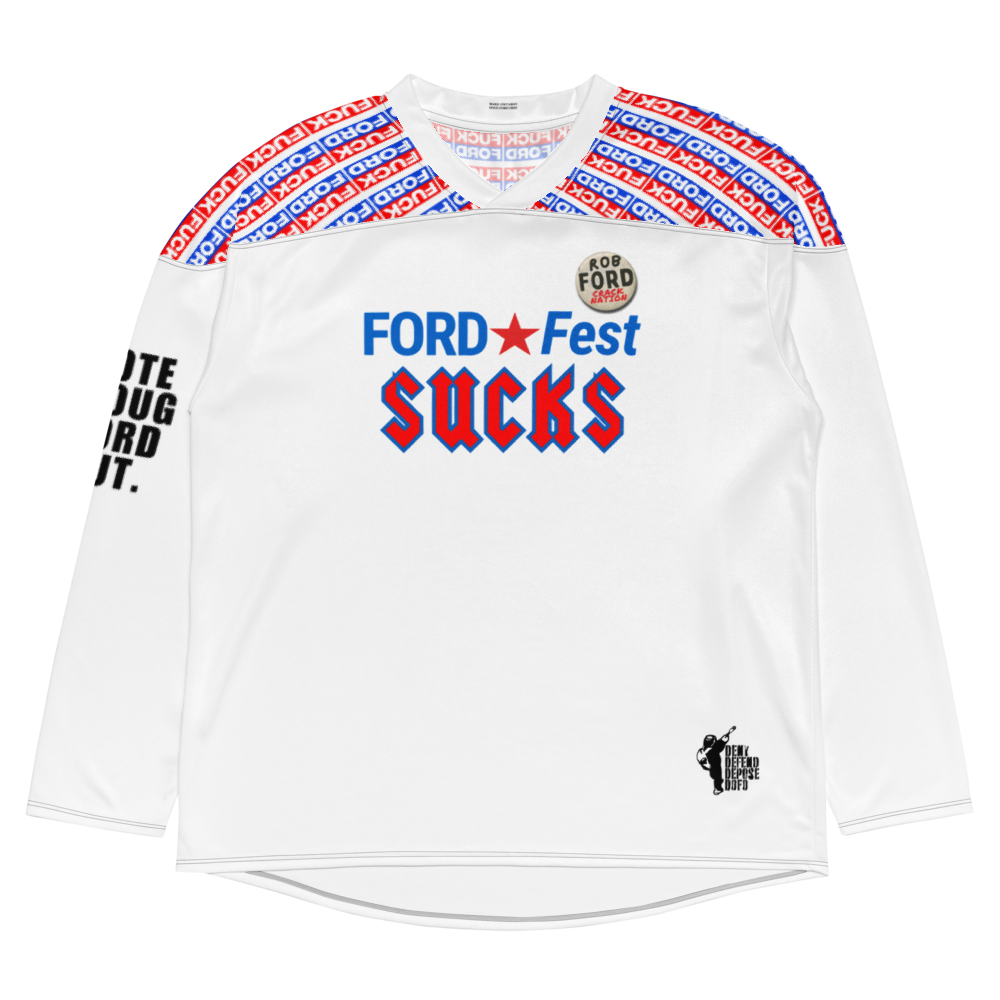 Ford Fest Sucks Hockey Jersey