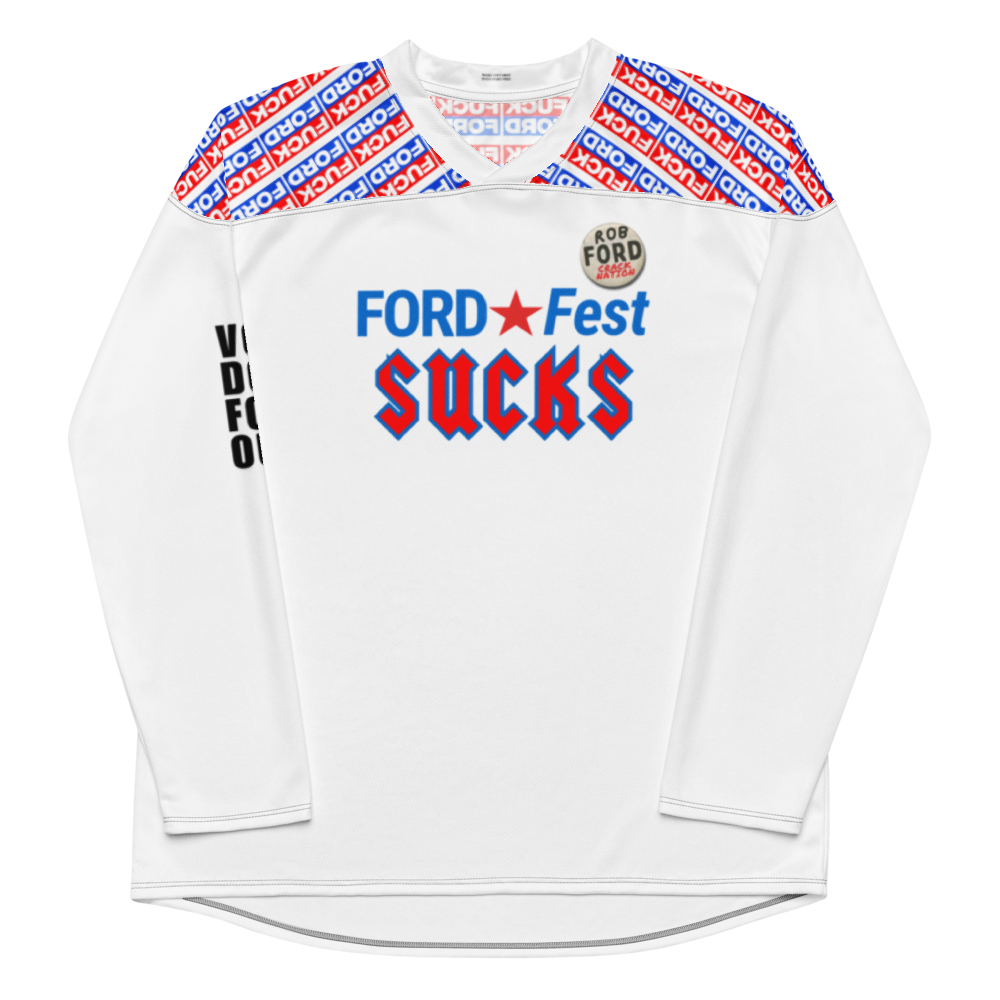 Ford Fest Sucks Hockey Jersey